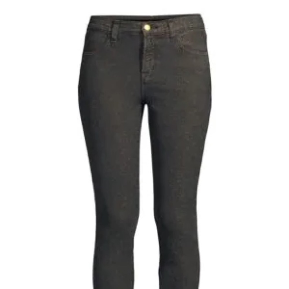 J BRAND
Alana High-Rise Crop Metallic Skinny Jeans